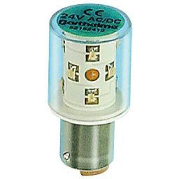 BARTHELME L 5215-24 GE - LED light, BA15d, yellow, 24 V, 199 mcd, Ø22 mm, 360°