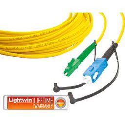 LIGHTWIN LSP-09 LCA-SC5 - Simplex fibre optic patch cable, SM OS2, LC/APC - SC, 5.0 m
