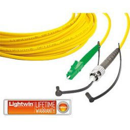LIGHTWIN LSP-09 LCA-ST1 - Simplex fibre optic patch cable, SM OS2, LC/APC - ST, 1.0 m