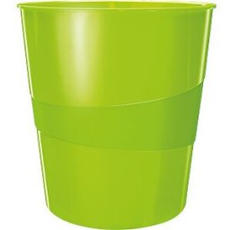 LEITZ 52781054 - WOW waste paper basket, 15 l, green