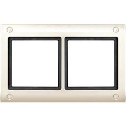 MERTEN EL ME 401244 - Aqua design frame — 2-gang, screw-mountable, white