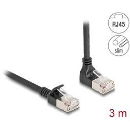 DELOCK 80289 - Cat.6a patch cable, S/FTP, top angled / straight, 3 m
