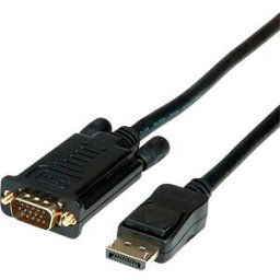 ROLINE 11045972 - Cable, DP connector > VGA connector , 2 m, black