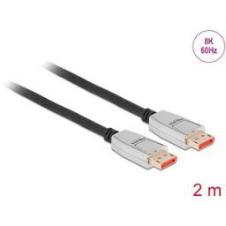 DELOCK 87041 - DisplayPort 1.4 cable, 8K @ 60 Hz, 2 m
