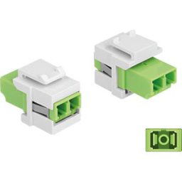 DELOCK 86816 - Keystone module LC Duplex female > female