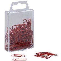 FREI BKL 26LRT - Paper clips, 26 mm, painted, red