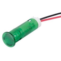 APEM APM QS83 HG220 - Indicator LED, 220 V AC, 8 mm, wired, green