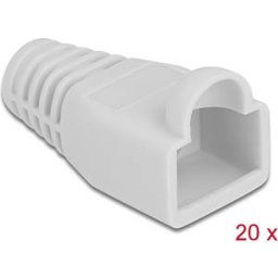 DELOCK 86727 - Strain relief for RJ45, grey, 20 pieces
