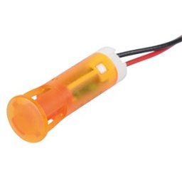 APEM APM QS83 O12 - Indicator LED, 12 V DC, 8 mm, wired, orange