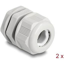 DELOCK 60472 - EX Cable Gland M20 grey 2 pieces