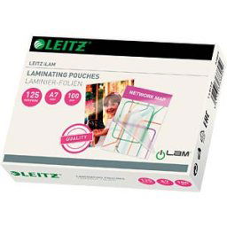 LEITZ 33805 - Hot laminating films, iLAM, DIN A7, 125 mic, pack of 100