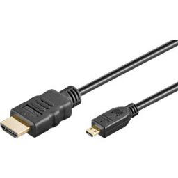 GOOBAY 74434 - HDMI A male > Micro D male, 8K 60 Hz, 3 m