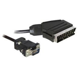 DELOCK 65028 - Cable Video Scart Ausgang > VGA Input 2m