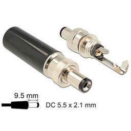 DELOCK 89913 - Connector DC, male