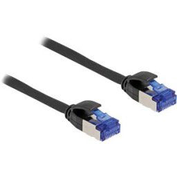 DELOCK 80227 - patch cable, Cat.6a, S/FTP, slim, 1 m, black