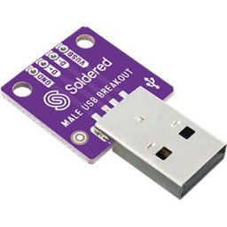 SOLDERED DEBO USB-A M - Developer boards - USB Type-A adapter board, connector