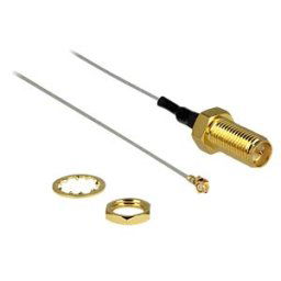 DELOCK 88343 - SMA jack/mount > MHF/U.FL plug 200 mm