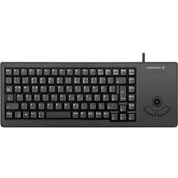 CHERRY G84-5400LUMEU-2 - Keyboard - USB - black - compact - trackball - US
