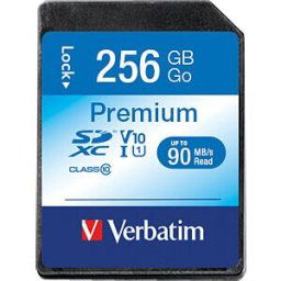 VERBATIM 44026 - SDXC memory card 256GB, Verbatim Class 10 - U1