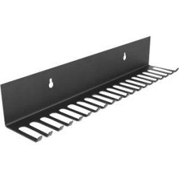 DELOCK 66729 - Cable organiser, with 19 recesses, 318 x 65 mm, black
