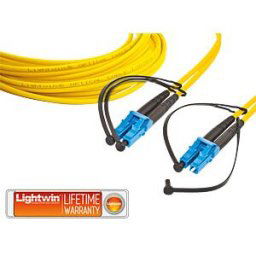 LIGHTWIN LDP-09 LC-LC05 - Duplex fibre optic patch cable, SM OS2, LC - LC, 0.5 m
