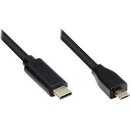 GOOD CONNECTIONS GC M0124 - USB 2.0 cable, C-male < micro B-male, CU, black, 3 m