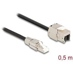 DELOCK 87204 - Keystone cable RJ45 male > female, Cat.6a, 50 cm