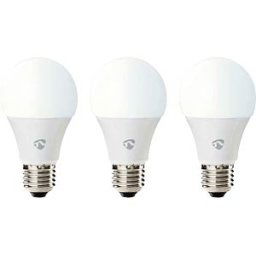 NEDIS N WIFILRW30E27 - Smart light, lamp, E27, 9 W, Wi-Fi, pack of 3