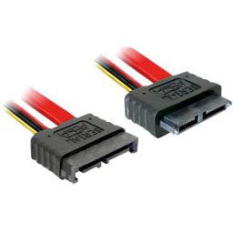 DELOCK 84374 - Extension Cable Slim SATA male > female 30 cm