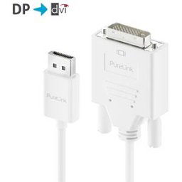 PURELINK PURE IS2010-030 - DisplayPort 1.1 plug to DVI 24+1 plug, WUXGA, 3.0 m