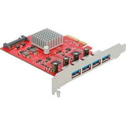 DELOCK 90481 - PCle x4 > 4 x external USB 3.1 Type-A