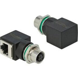 DELOCK 66312 - Network Adapter M12 4 pin D-coded female to RJ45 jack