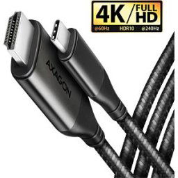AXAGON AXG RVC-HI2MC - Adapter cable USB-C > HDMI 2.0a, 4K 60 Hz, HDR10, 1.8 m