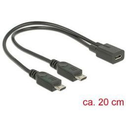 DELOCK 65440 - Cable USB micro B female > 2x USB micro-B male