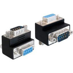 DELOCK 65267 - Adapter Sub-D 9 pin male > female 270° angled