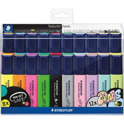 STAEDTLER 364WP2 - Highlighter pen, wedge tip, 1 - 5 mm, 20 colours