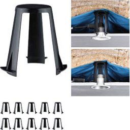 PAULMANN PLM 92401 - Spacer for flush-mounted luminaires 62 - 90 mm, black, pack of 1