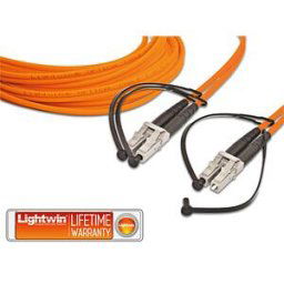 LIGHTWIN LDP-50 LC-LC5 - Duplex fibre optic patch cable, MM OM2, LC - LC, 5.0 m