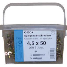 REISSER SCHRAUBENTECHNIK Q200 TX 5,0X70 - Q200 Plus chipboard-srew-Box TX, PT