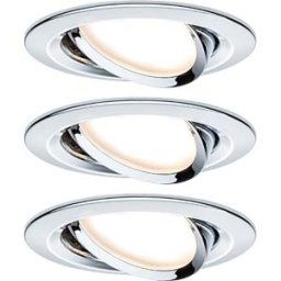 PAULMANN PLM 93470 - Nova flush mounted fixture, GU10, 3x 6.5 W, 2700 K, 50°, round,