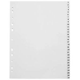 DURABLE KREG A4 1-31 - Plastic dividers A4 (1 - 31)