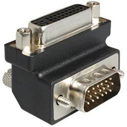 DELOCK 65425 - Adaptor DVI 24+5 jack > VGA plug 90°