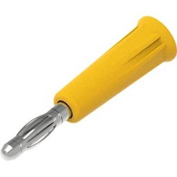 ELECTRO PJP PJP 1010-C-J - DIY banana connector, 4 mm, solder connection, yellow