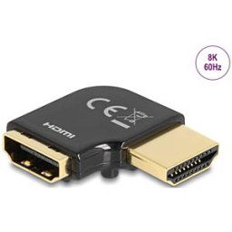DELOCK 60018 - HDMI adapter male / female, 90° left angled