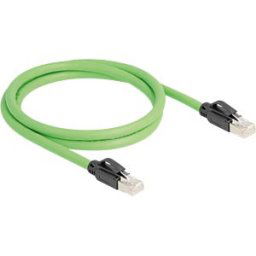 DELOCK 80889 - Cat.6a patch cable, SF/UTP, PUR (TPU), 1 m, green