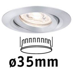 PAULMANN PLM 94296 - Nova Mini Coin flush mounted fixture, 4 W, 2700 K, 15°, round, a