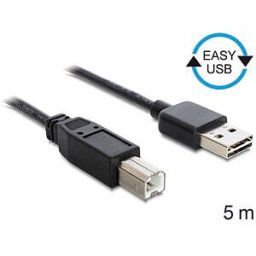 DELOCK 85553 - USB 2.0 cable, A plug to A plug, 5 m