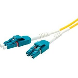 ROLINE 21158781 - Patch cable FO duplex 9/125µm LC/LC OS2, yellow, 1m