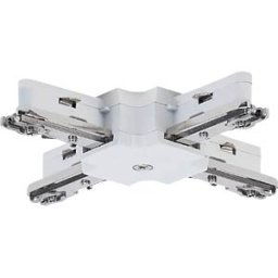 PAULMANN PLM 97687 - URail X-piece connector, 104x104 mm, max. 1000 W, white