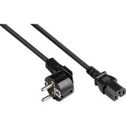 GOOD CONNECTIONS GC P0150-S050 - Power cord Typ E+F (CEE 7/7,) to C15, black, 1 mm², 5 m